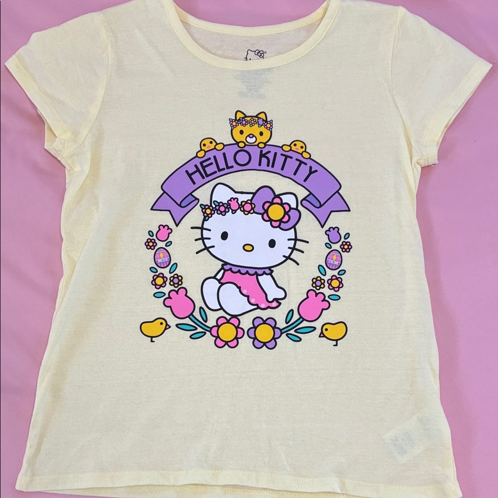 Hello Kitty Yellow Easter T-Shirt